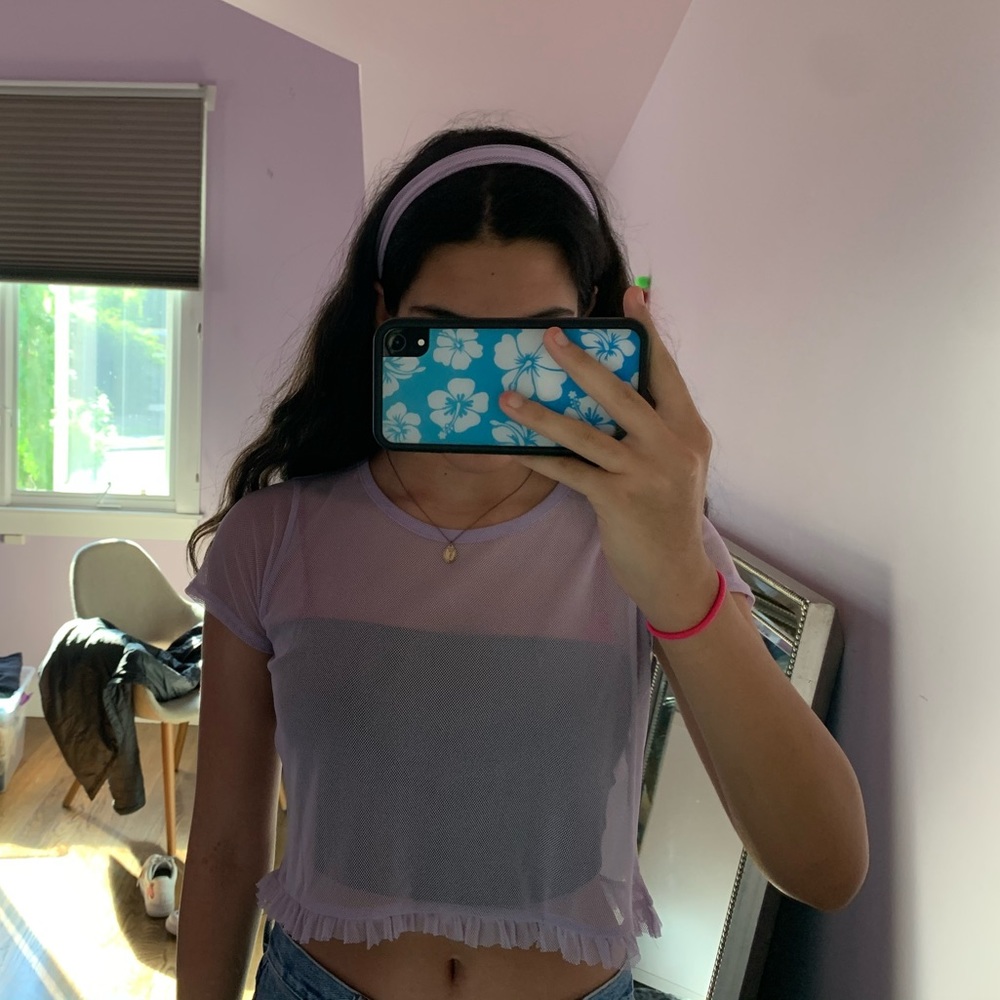 Mesh top and headband